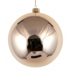 Χριστουγεννιάτικη Γυάλινη Μπάλα Χρυσή Γυαλιστερή (10cm)